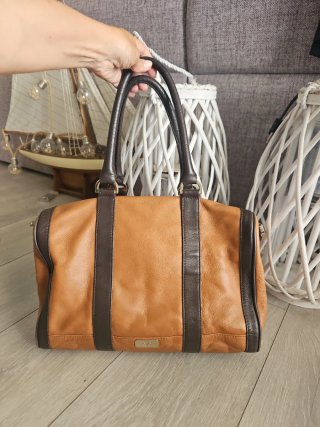 Bolso de piel Aita marrón