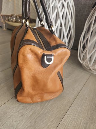 Bolso de piel Aita marrón