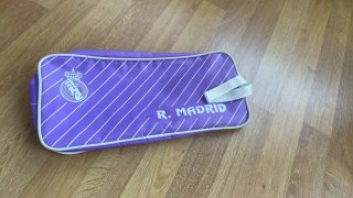 Mochila y neceser Real Madrid morado
