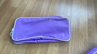 Mochila y neceser Real Madrid morado