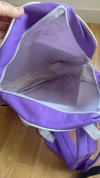 Mochila y neceser Real Madrid morado
