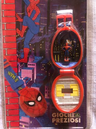 RELOJ LCD DIGITAL SPIDERMAN 1996 GIOCHI PREZIOSI