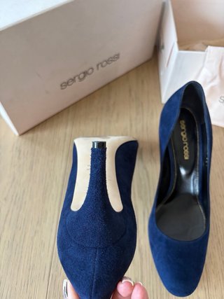 Scarpe col tacco Sergio Rossi blu navy