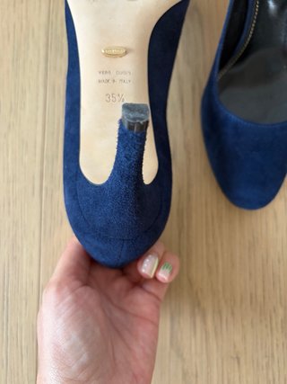 Scarpe col tacco Sergio Rossi blu navy