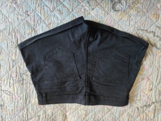Shorts vaqueros negros