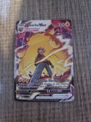 Carta Pokémon Pikachu VMAX TG17/TG30