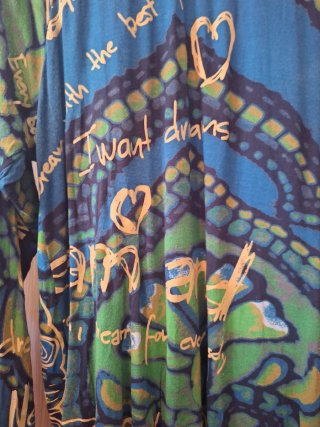 Camiseta manga larga estampada talla única