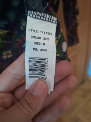 Camiseta manga larga estampada talla única