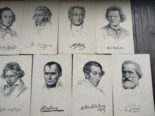 Lote Postales Personajes Históricos