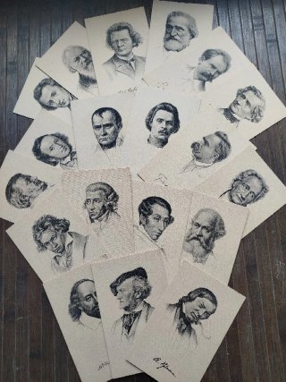 Lote Postales Personajes Históricos