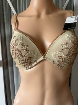 Sujetador Chantelle Beige y Dorado