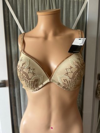 Sujetador Chantelle Beige y Dorado