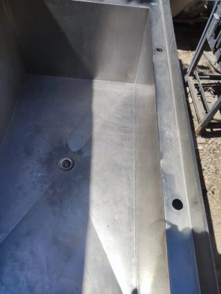 Fregadero industrial acero inoxidable grande