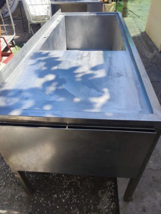 Fregadero industrial acero inoxidable grande