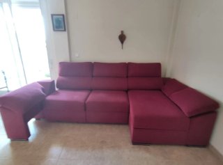 Sofá cama chaise longue granate