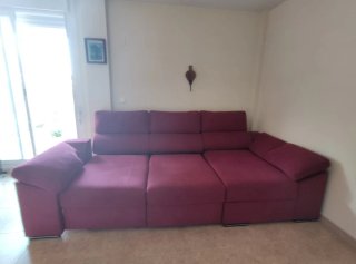 Sofá cama chaise longue granate
