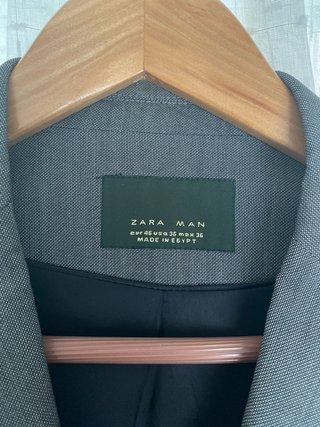 Blazer Gris Zara Man Nuevo. Talla 46