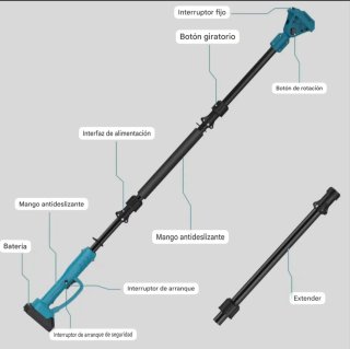 Barra Extensión Ensamblable (2 Baterías)