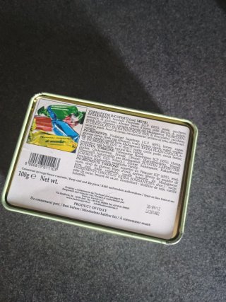 Scatola latta vintage D. Barbero