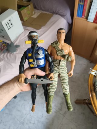 Muñecos Action Man de los años 90.