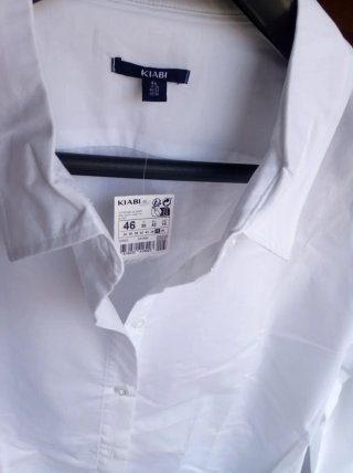 Camisa Kiabi Blanca Talla 46 Mujer