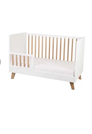 Cuna evolutiva Natalys blanca y madera
