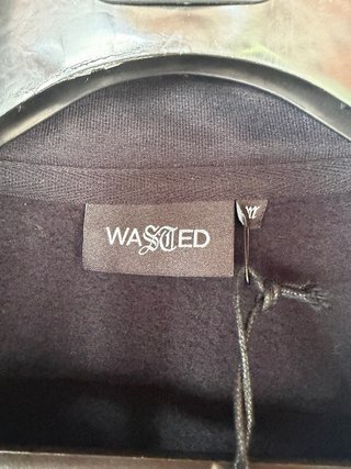 Sudadera Wasted Paris cremallera negra