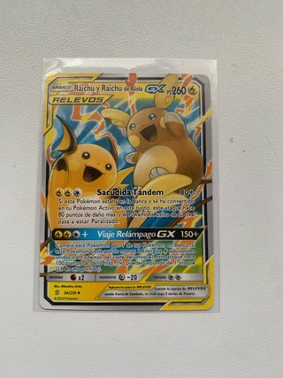 Raichu y Raichu de Alola GX TAG TEAM Pokémon