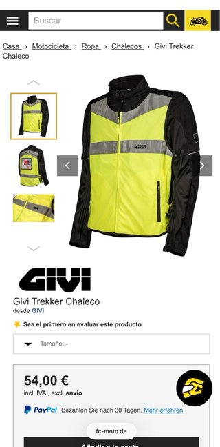 Chaleco Moto Reflectante GIVI
