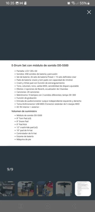 Batería Electrónica Completa