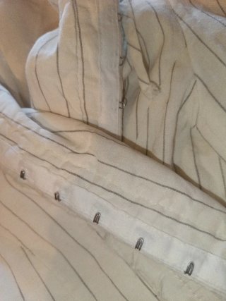 Chaqueta de traje blanca con rayas