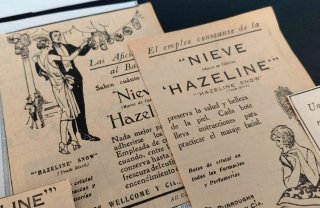 Publicidad belleza Farmacia Nieve Hazeline Años 20