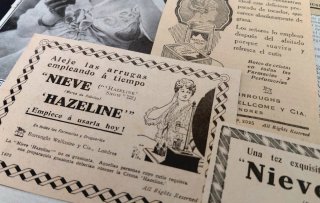 Publicidad belleza Farmacia Nieve Hazeline Años 20
