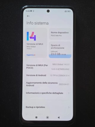 POCO M4 Pro (128GB) Blu con scatola e accessori