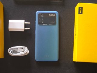 POCO M4 Pro (128GB) Blu con scatola e accessori