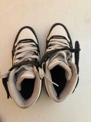 Zapatillas Puma plataforma blanco y negro