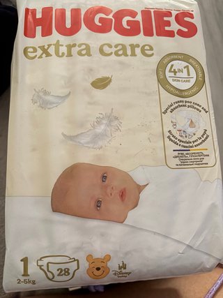 Huggies Extra Care Talla 1 (2-5kg) - 2 paquetes