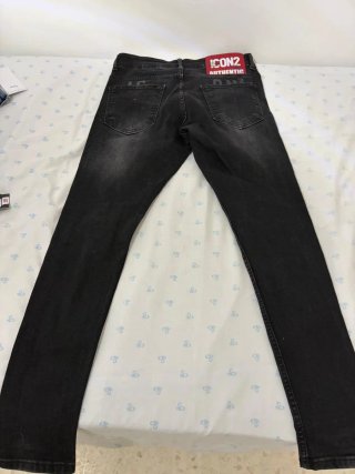 Pantalones vaqueros DSQUARED2 ICON negros talla 38