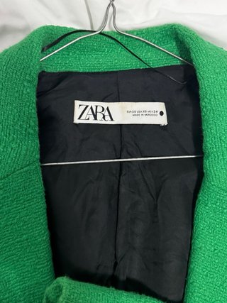 Blazer Zara Verde Mujer