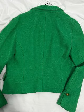Blazer Zara Verde Mujer