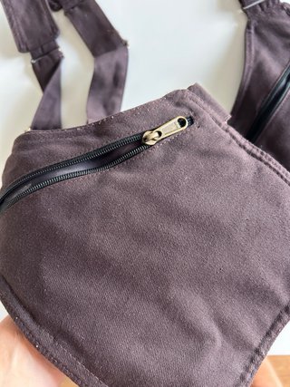 Chaleco/Arnés/Gilet Utilitario Marrón hecho a mano