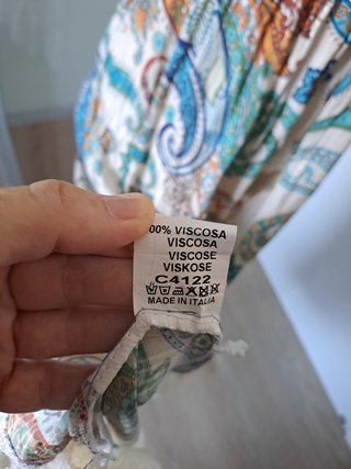 Vestido estampado paisley tirantes T.Única