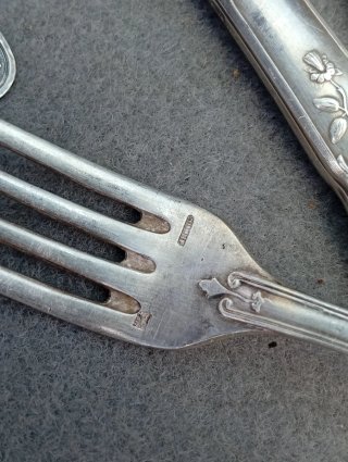 Cubiertos Plata Franceses Siglo XIX