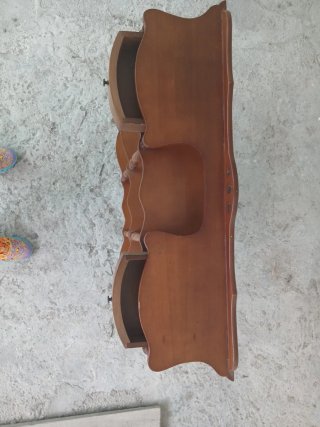 Estantería madera 3 niveles con cajones