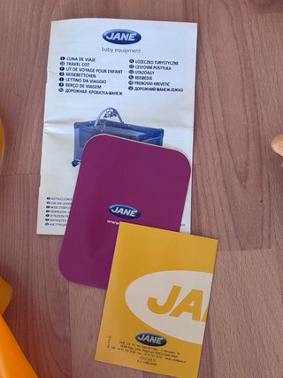 Cuna de viaje Jane Naranja 2 niveles
