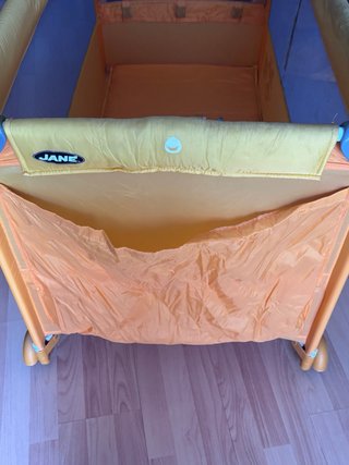 Cuna de viaje Jane Naranja 2 niveles