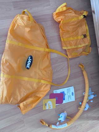 Cuna de viaje Jane Naranja 2 niveles