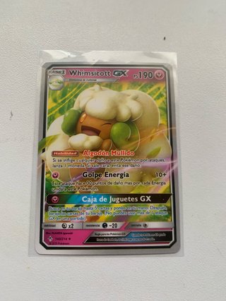 Whimsicott GX Carta Pokémon