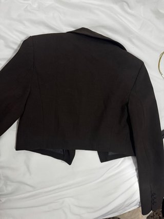Blazer Zara Marrón Cuadros