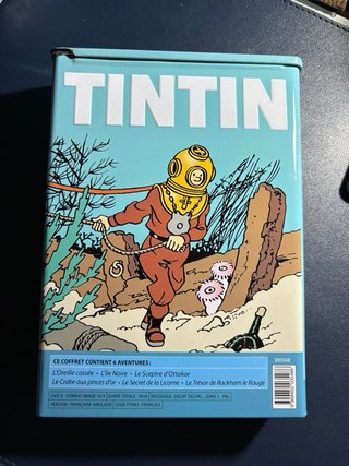 Tintin caja original con 2 DVD  6 Aventuras Tintin